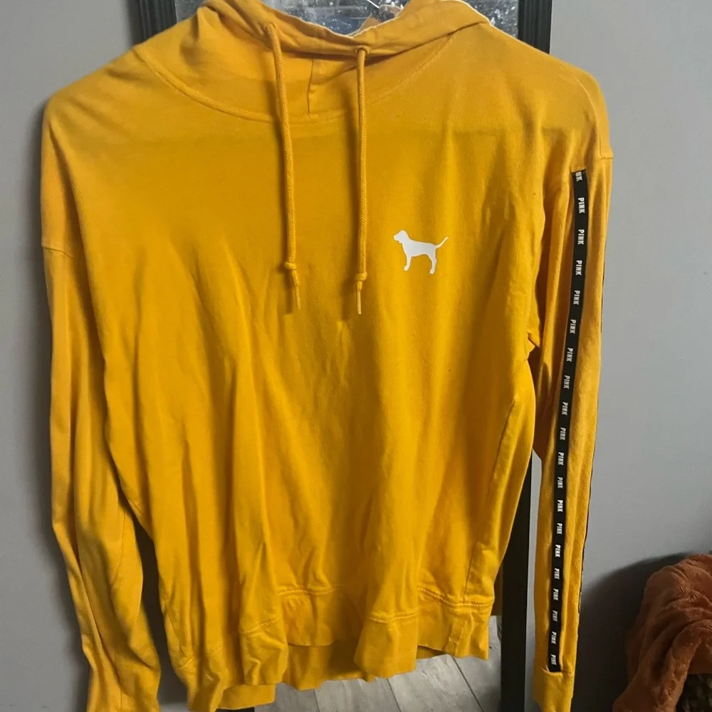 PINK yellow hoodie - Picture 1 of 2